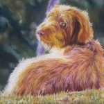 dog pastel