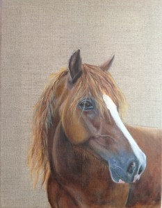 Acrylics on natural canvas