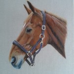 horse art painting acrylics